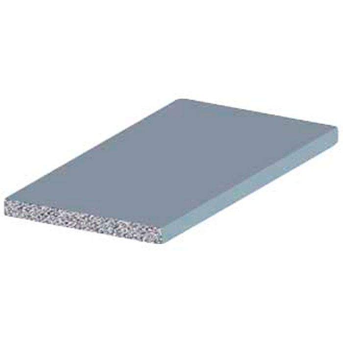 Listprofil flat aluminium - 2 x 25 mm x 2 meter